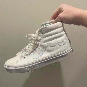 High top White Vans